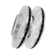 thumbnail image 1 of Front Drilled Slotted Disc Brake Rotors For 2003-2011 Honda Element, 1 of 7