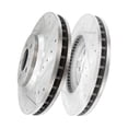 thumbnail image 1 of Front Drilled Slotted Disc Brake Rotors For 2006-2013 Chevrolet Impala, 1 of 7