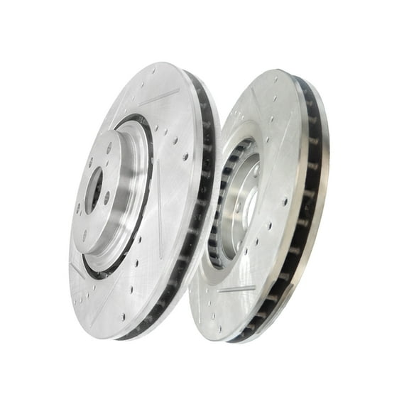 Front Drilled Slotted Disc Brake Rotors For 2015-2017 Lexus NX200t