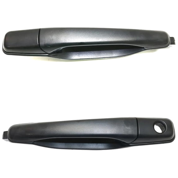 Front Driver and Passenger Side Exterior Door Handle Compatible with 2004-2012 Mitsubishi Galant Textured Black Without Key Hole MR970575XA MR970576XA Fe GT GTS LS Ralliart SE