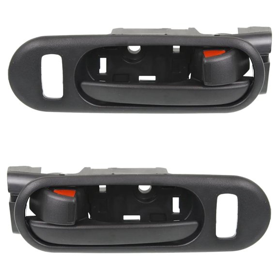 Front Driver and Passenger Side Interior Door Handle Compatible with 2007-2012 Mazda Cx-7 Black With Lock Button GX Grand Touring SV Sport GS GT Direct Fit Handle Assembly New