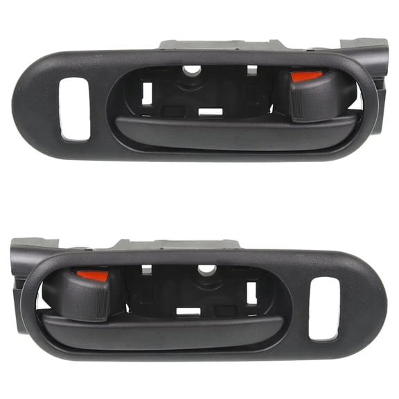 Front Driver and Passenger Side Interior Door Handle Compatible with 2007-2012 Mazda Cx-7 Black With Lock Button Sport Touring GS GT GX Grand Touring SV Pull Handle Door Panel Handle