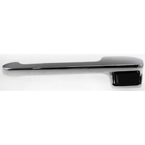 New Front Driver Side Exterior Door Handle Compatible with 1982-1996 Ford F-250 Ford F-350 Bronco F-150 Chrome With Key Hole E7TZ1522405A XL XLT Eddie Bauer Special Direct Fit