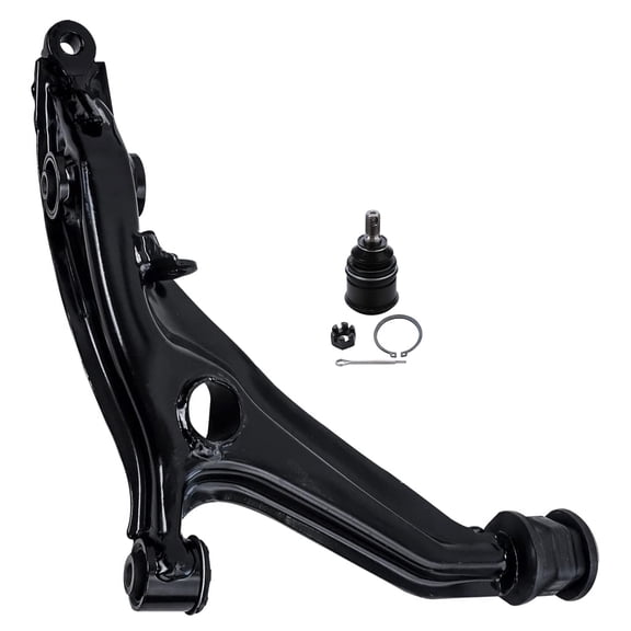 Detroit Axle - 2pc Front Control Arm and Ball Joint for 1997-2000 Acura EL 1996-2000 Honda Civic, 1 Lower Control Arm Lower 1 Ball Joint 1998 1999 Replacement