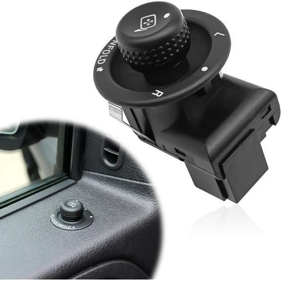 Front Driver Side Power Mirror Control Switch Compatible 05-14 Ford F150,08-16 Ford F250 F350 F450 F550,05-16 Ford Expedition 04-06Explorer,07-10Explorer Sport Trac,Lincoln Mark LT,7L1Z17B676AA