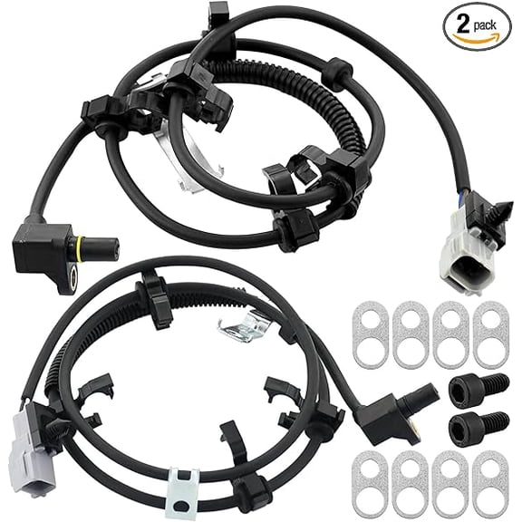Front Driver Side Wheel Speed ABS Sensor Fits for Dodge Dakota 1997-2004, Dodge Durango 1998-2003-Wheel Speed ABS Assembly (Left Side)-2 pcs Set