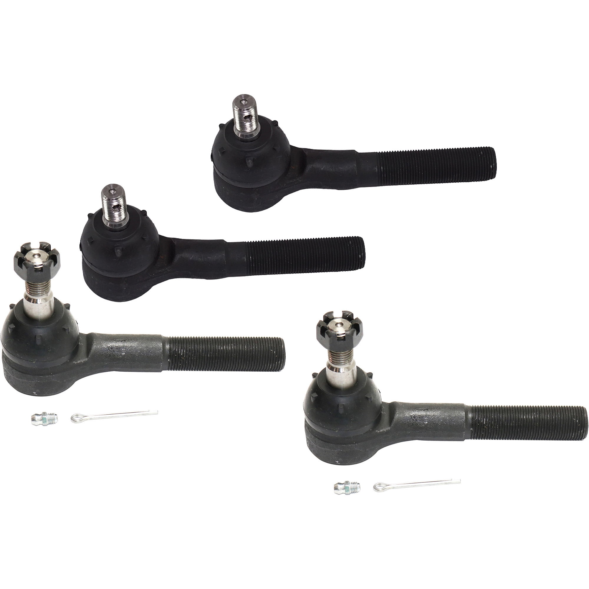 Front Driver and Passenger Side Inner and Outer Tie Rod Ends Four Wheel