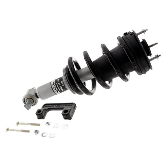 Front Driver or Passenger Side Twin-Tube Complete Strut Assembly for Chevy Silverado 1500 2014-2018 Black Steel