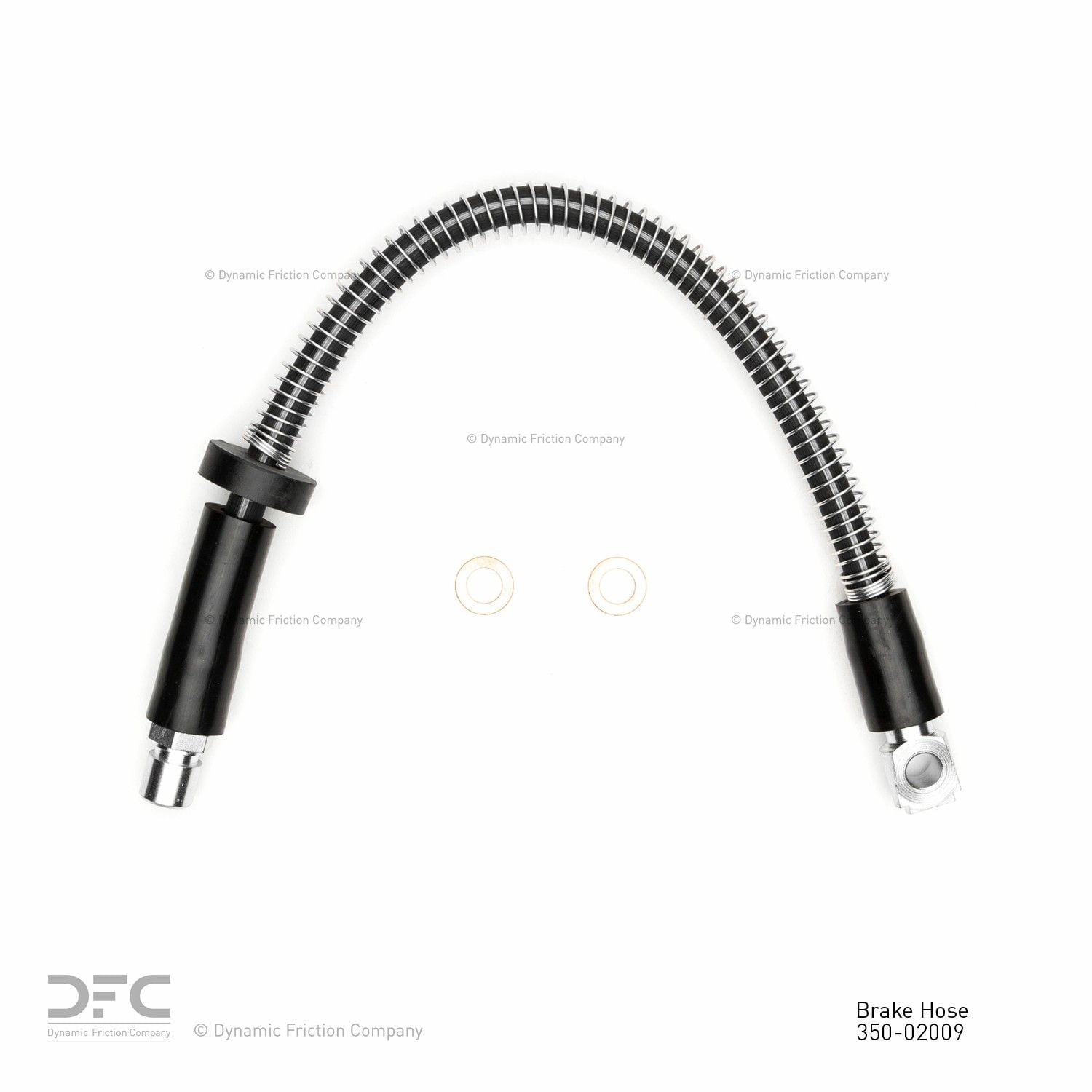 Front Dynamic Friction Company Brake Line Hose 350-02009 For 1986-1995 Porsche 928