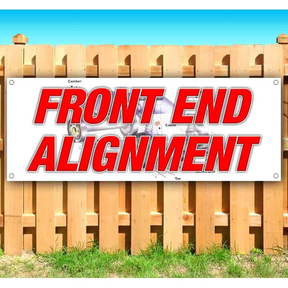 Front End Alignment 13 oz Vinyl Banner With Metal Grommets