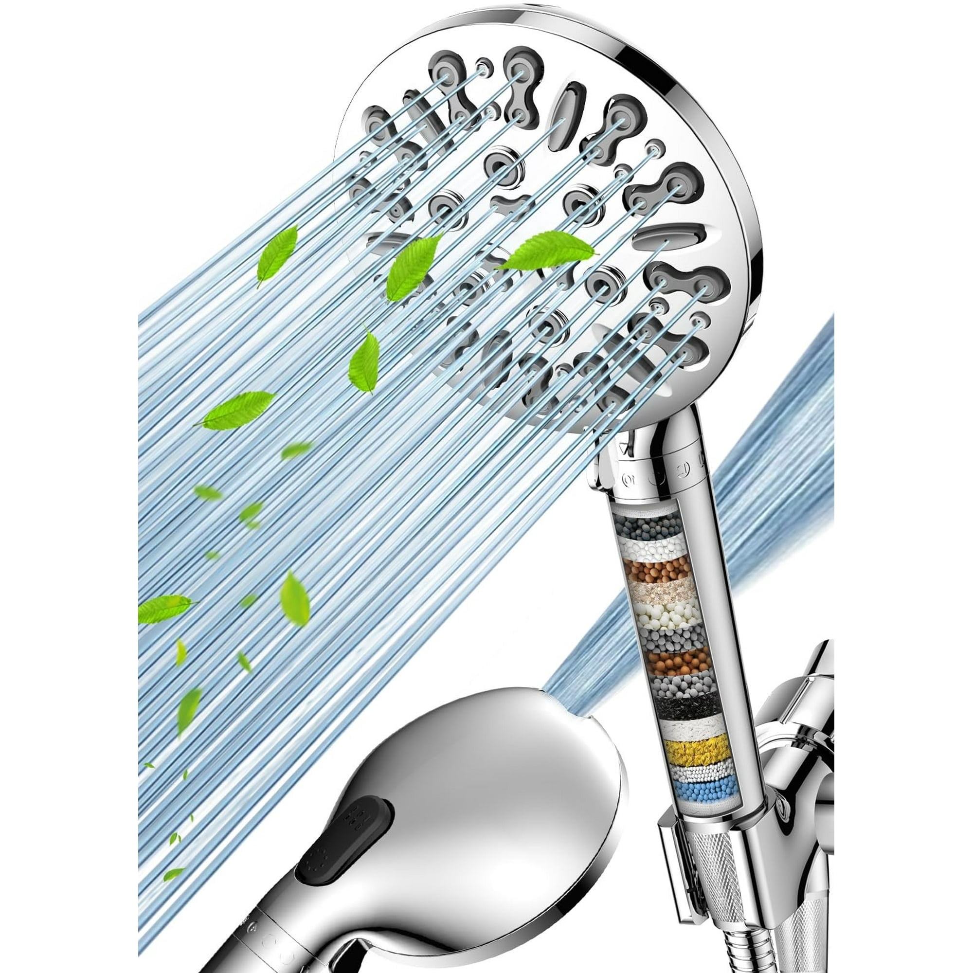 Hodvit Handheld Filtered Shower Head, 10 Spray Modes High Pressure ...