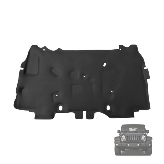 Hood Insulation Pad For Jeep Wrangler JK 2007-2017, Front Engine Soundproof Cotton Hood Car Fireproof Liner