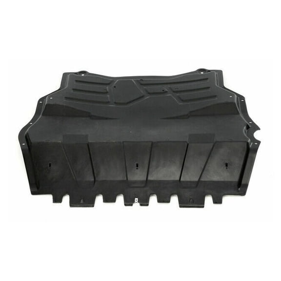 Front Engine Lower Cover - Plastic Construction with Rivet-on Attachment - Black Matte Finish