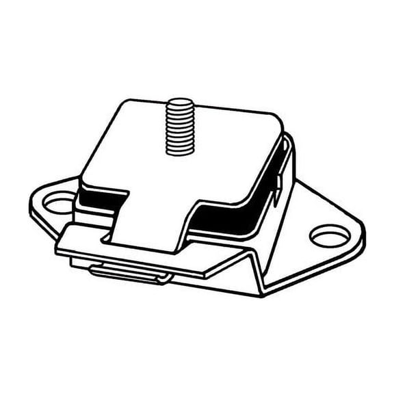 Front Engine Mount - Compatible with 1972 - 1977 Jeep CJ5 4.2L 6-Cylinder 1973 1974 1975 1976