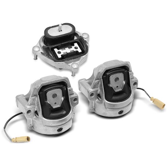 Front Engine Mount and Transmission Mount Kit 3 - Compatible with 2013 - 2016 Audi A4 2.0L 4-Cylinder 2014 2015