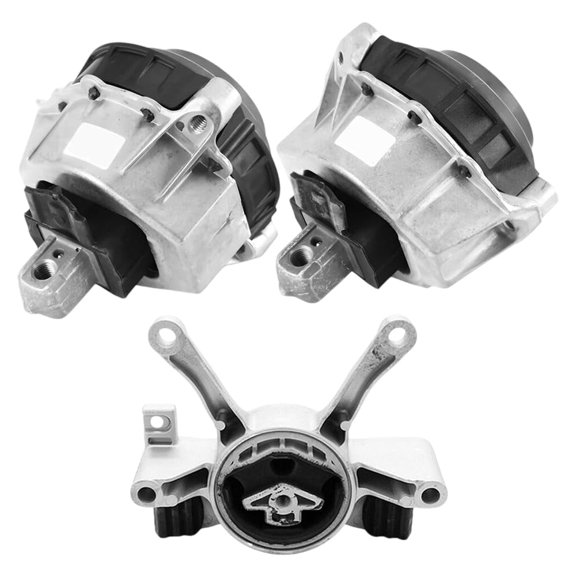 Front Engine Mounts & Rear Transmission Mount 3PCS Set. Part Numbers: 22117581617 22117581618 10236