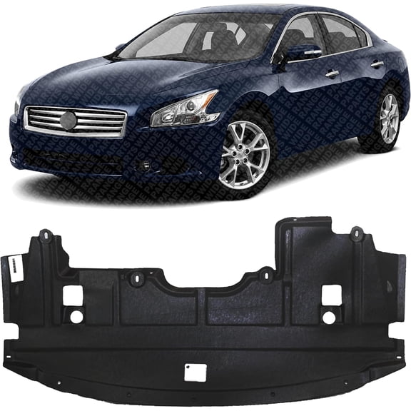 Front Engine Splash Shield Under Cover Direct Replacement Compatible with 2007-2010 Nissan Altima / 2009-2014 Maxima NI1228128 75890JA00E