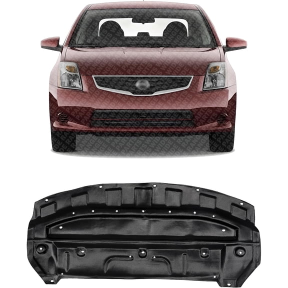 Front Engine Splash Shield Under Cover Direct Replacement Compatible with 2007-2012 Nissan Sentra NI1228109 75892ET000