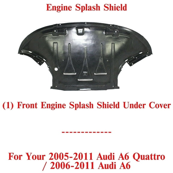 Front Engine Splash Shield Under Cover For 2005-11 Audi A6 Quattro / 2006-11 A6