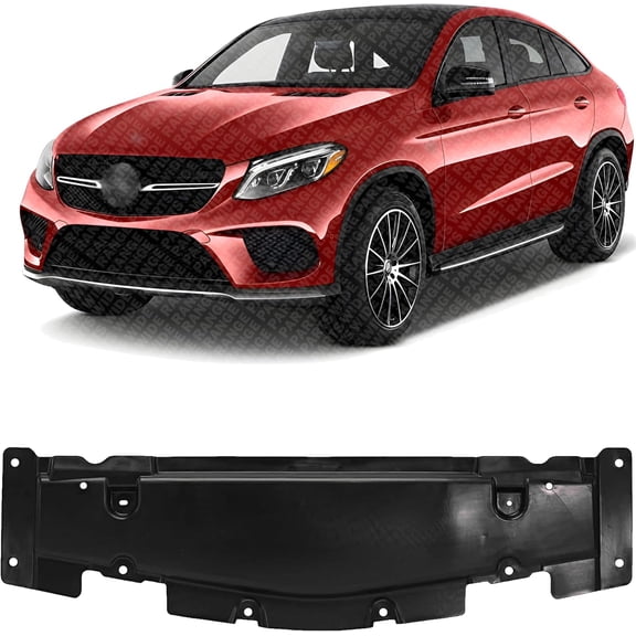 Front Engine Splash Shield Under Cover Plastic Direct Replacement Compatible with 2016-2019 Mercedes Benz GLE-Class MB1228183 1665240130