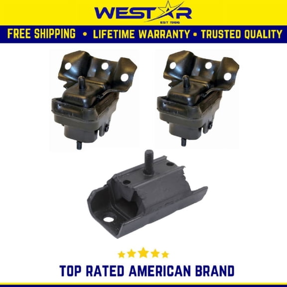 Front Engine&Trans Mount 3PC Compatible fors 07-14 Cadil Chevy GMC,Escalade Tahoe Yukon,RWD Replaces 3211 3211 2811