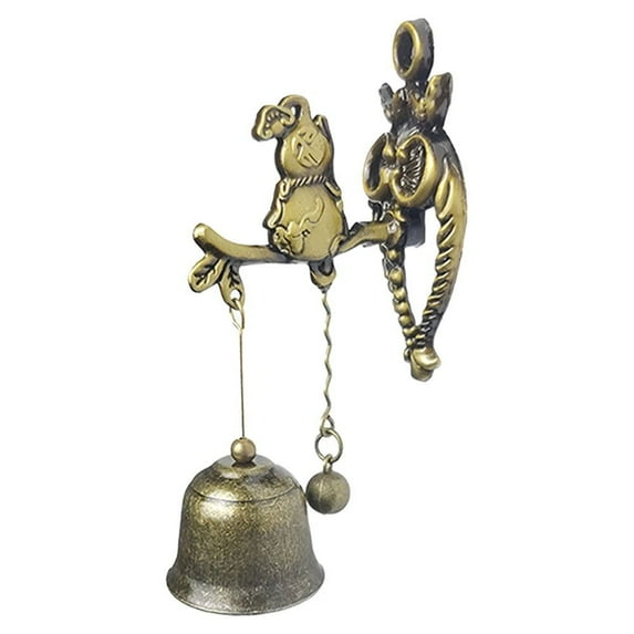 Front Entrance Wall Hanging Ornament For Room Garden Store Door Shopkeeper Good Luck Knocker Metal Bell Door Bell GOURD