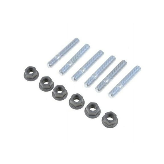 Front Exhaust Flange Stud and Nut - Compatible with 1996 - 2014 Chevy Tahoe 1997 1998 1999 2000 2001 2002 2003 2004 2005 2006 2007 2008 2009 2010 2011 2012 2013