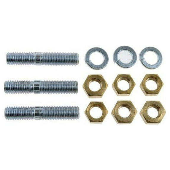Front Exhaust Flange Stud and Nut - Compatible with 1975 - 1979 Ford F-150 1976 1977 1978