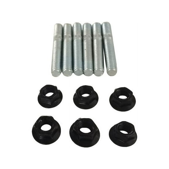 Front Exhaust Flange Stud and Nut - Compatible with 2007 - 2012 Chevy Avalanche 2008 2009 2010 2011