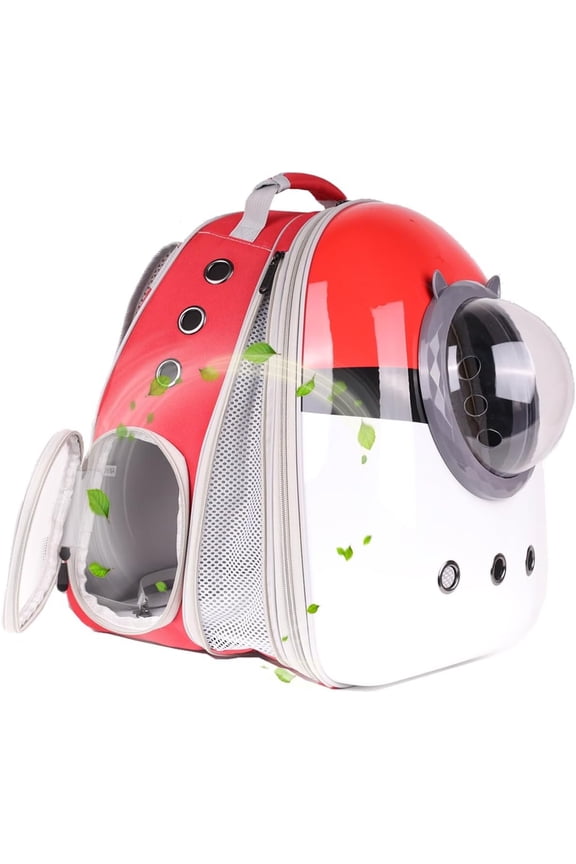Front Expandable Backpack Carrier Large Backpack Fits Up to 20 lbs, Backpack for Cats Kitten Small Puppy, Airline Approved Bubble Backpack, Space Capsule Astronaut Backpack Carrier
