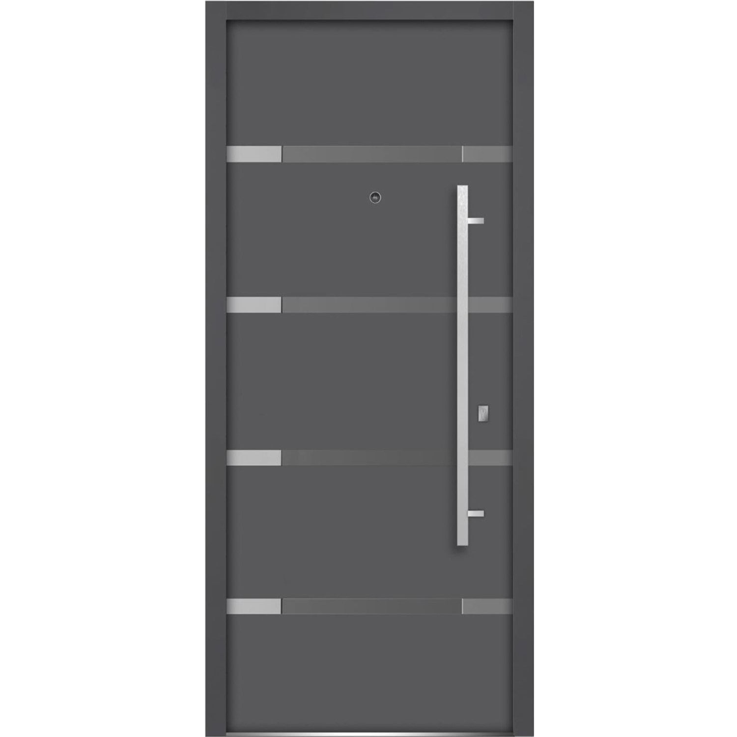 kureha⭐️36 Front Exterior Prehung Glass Steel Door 36 x 80 inches Left -Hand