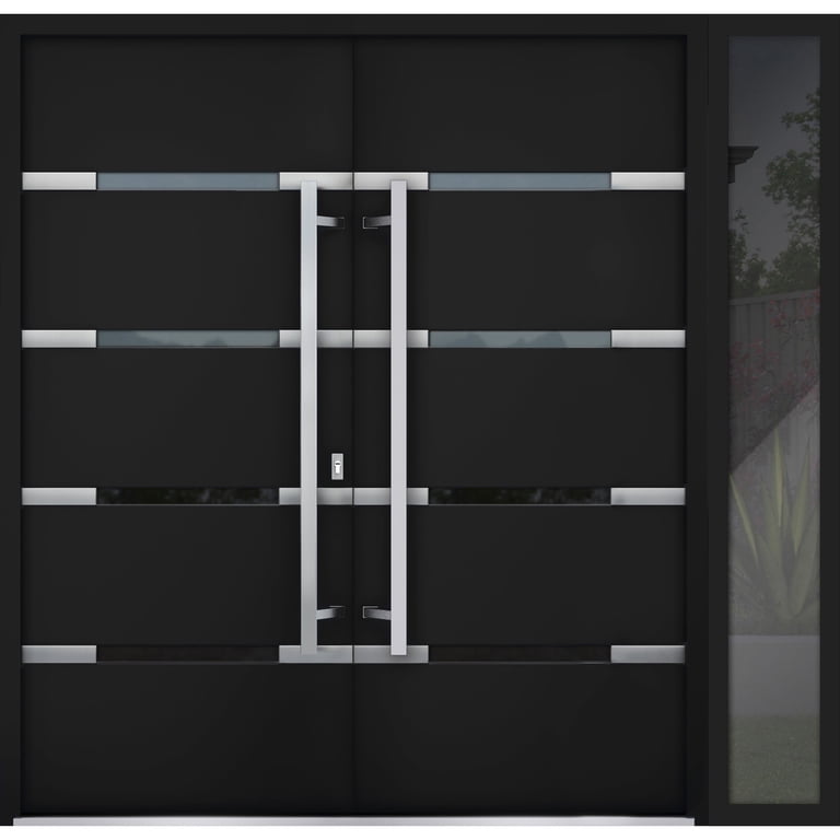 Steel Door With Vertical And Horizontal Divisions Spanish: Elegance & Security