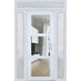 thumbnail image 1 of Front Exterior Prehung Metal-Plastic Door See-through / Manux 8555 / 2 Side and Top Window / Office Commercial and Residential Doors Entrance Patio Garage 60" x 94" Left-hand Inswing, 1 of 6