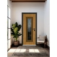 thumbnail image 1 of Front Exterior Prehung Steel Door / Ballucio 6644 Natural Oak / Entry Metal Modern Painted W36x80 Left-hand, 1 of 7