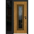 thumbnail image 1 of Front Exterior Prehung Steel Door / Ballucio 6644 Natural Oak / Side Exterior Window Sidelite / Entry Metal Modern Painted W36+14x80 Left-hand, 1 of 5