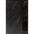 thumbnail image 1 of Front Exterior Prehung Steel Door / Dekton 0118 Natural Noir / Side Exterior Window Sidelite / Entry Metal Modern Painted W36+14x80 Right-hand, 1 of 5