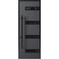 thumbnail image 1 of Front Exterior Prehung Steel Door / Ronex 0131 Grey / Entry Metal Modern Painted W36x96 Right-hand, 1 of 6