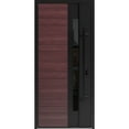 thumbnail image 1 of Front Exterior Prehung Steel Door / Ronex 0162 Red Oak / Entry Metal Modern Painted W36" x H80" Left hand Inswing, 1 of 6