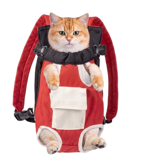 Front Facing Dog Carrier Backpackcat Front Carrier, Pet Carrier Front Pack | Legs Out, Adjustable Soft Ventilated Doggie Chest Carry Backpacks for Cycling Walking Outdoor Trips