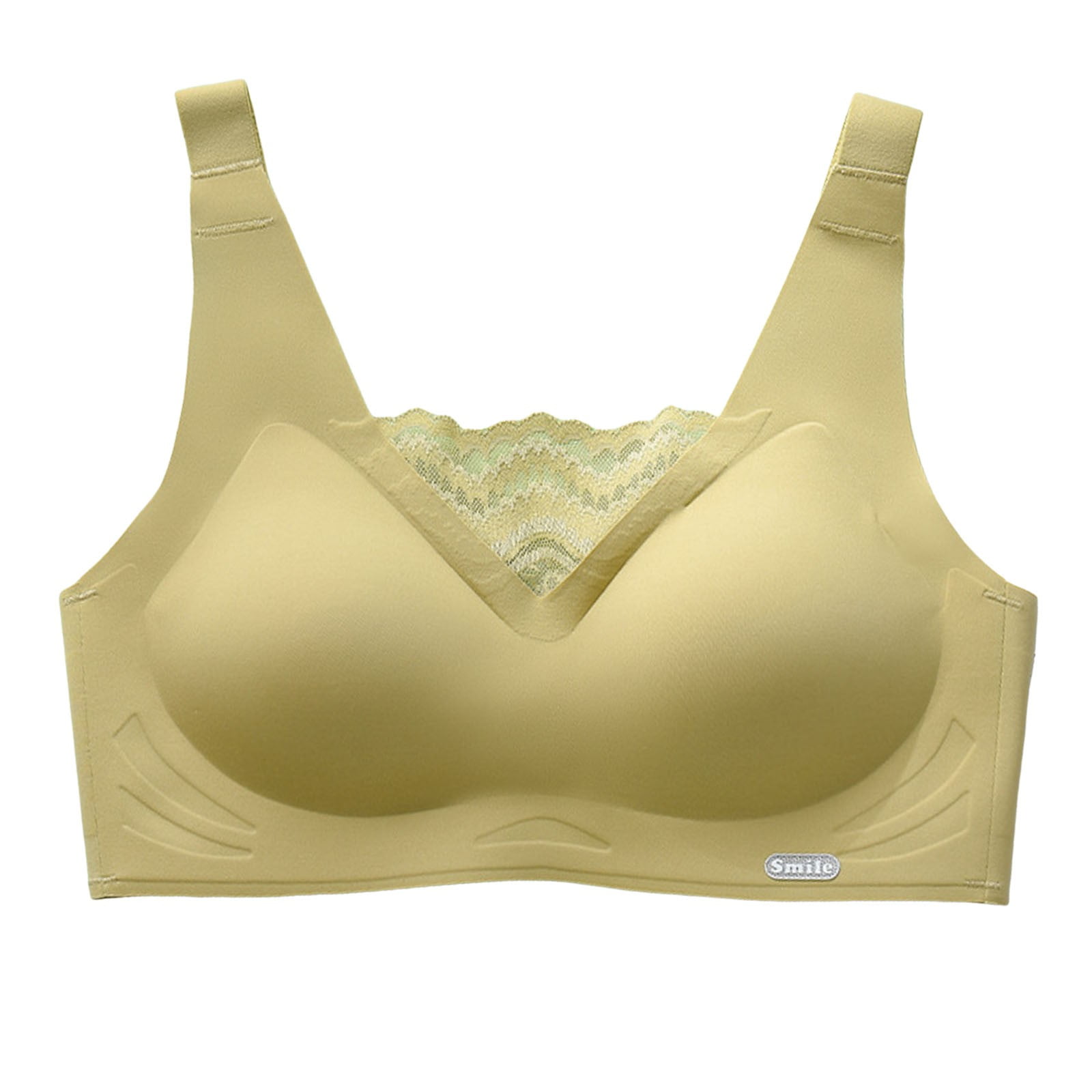 Front Fastening Bras for Women Non Wired Bra Women's Padded Full Cup