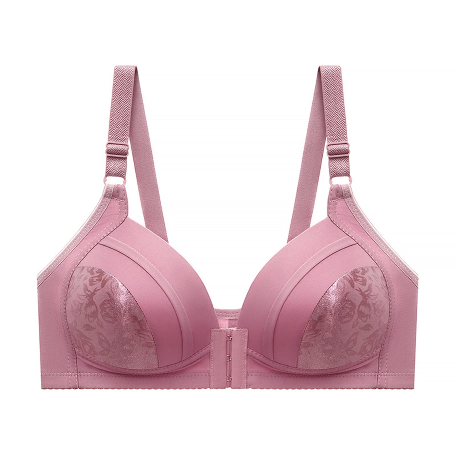 Skpabo Front Fastening Bras For Women Non Wired Post Soft Bra Breastfeeding Underwear Gathered Anti Sagging Maternity Pregnancy Thin Section Without Stee
