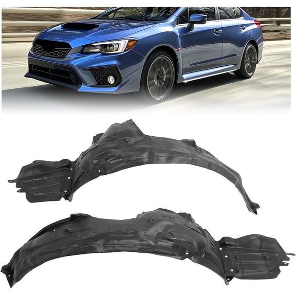 Front Fender Liner Inner Panel Compatible with 2015-2021 Subaru WRX STI Replacement for 59110VA010 SU1248129 59110VA000 SU1249129 Wheel Liner Splash S