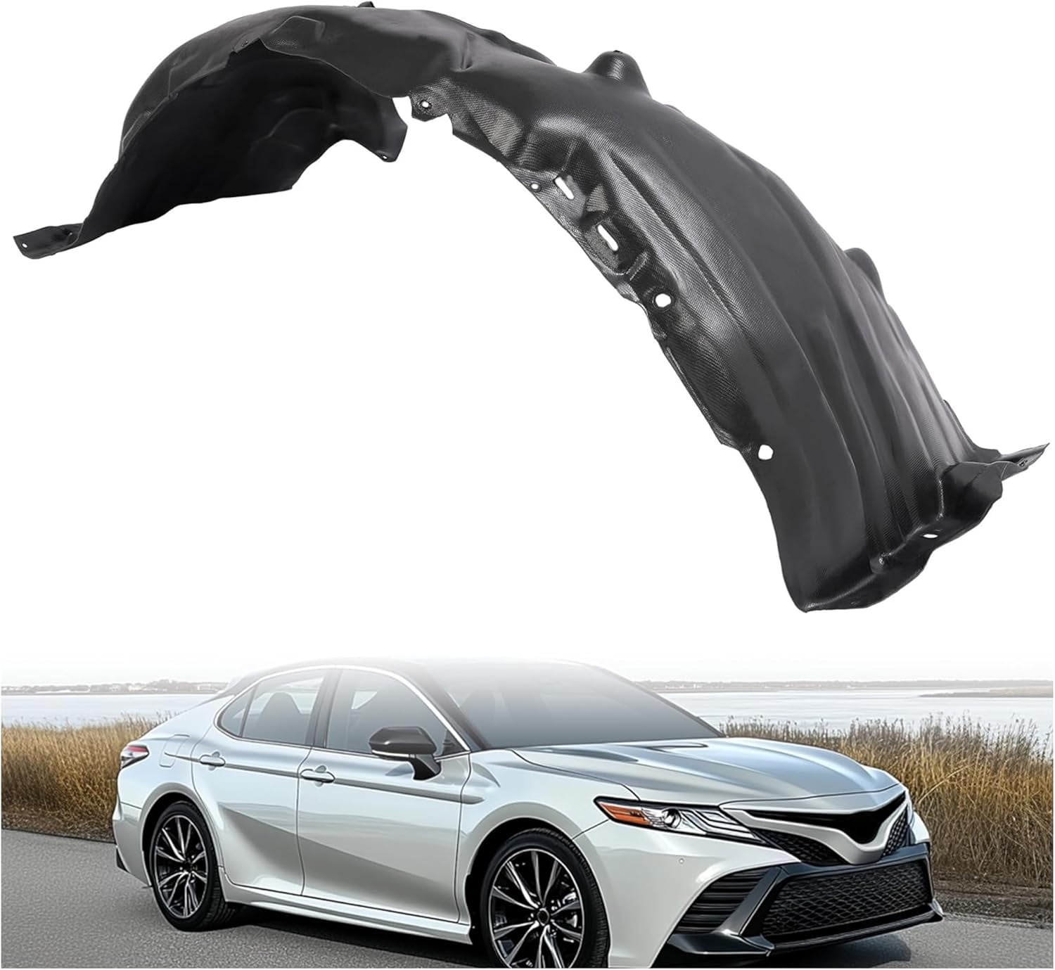 JMTAAT Front Fender Liner Inner Panel - Driver Side Compatible With 2018-2024 Toyota Camry (Replaces TO1248227, 5380606221)