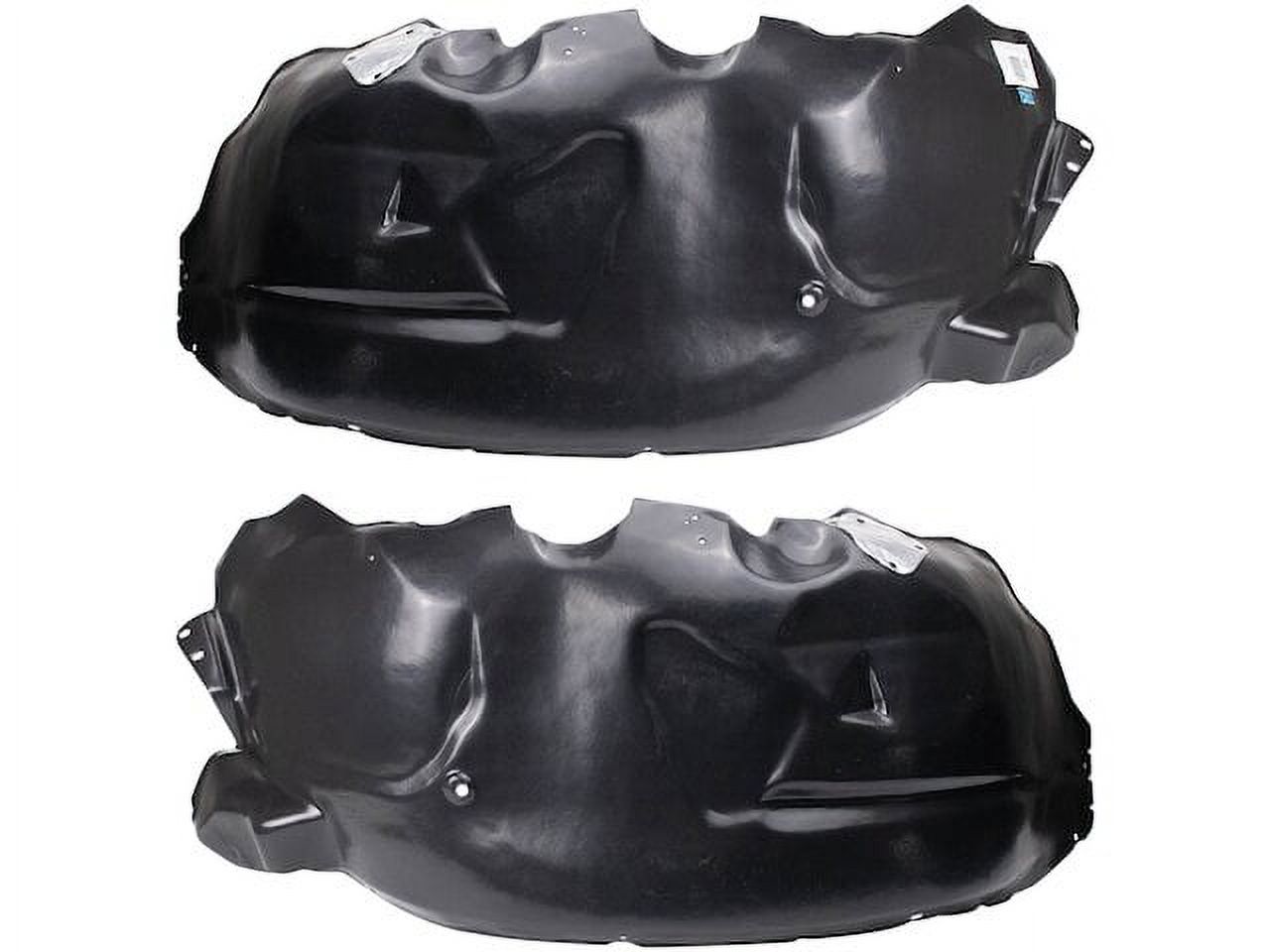 Front Driver & Passenger Side Fender Liner Set For 2004-2008 Ford F-150 – Black Plastic Splash Guards