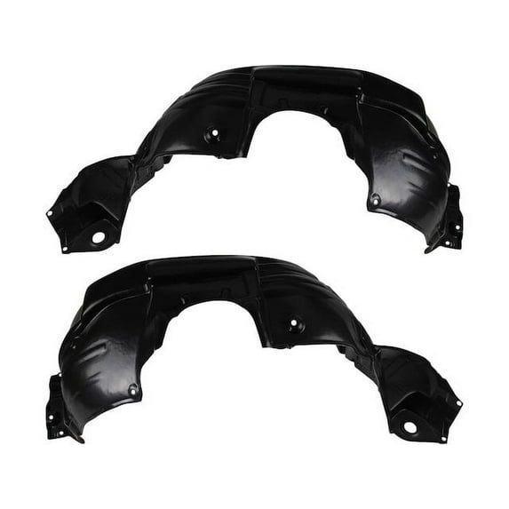 Front Fender Liner Set 2 Piece - Compatible with 2011 - 2013 Toyota Highlander 2012