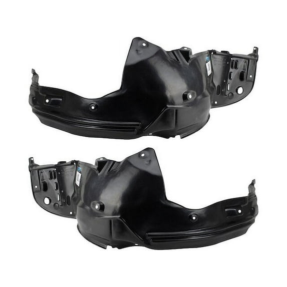 Front Fender Liner Set 2 Piece - Compatible with 2013 - 2015 Honda Accord Coupe 2014