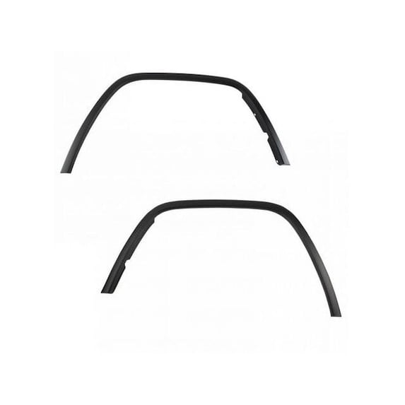 Front Fender Molding Set 2 Piece - Compatible with 2011 - 2016 Jeep Grand Cherokee 2012 2013 2014 2015