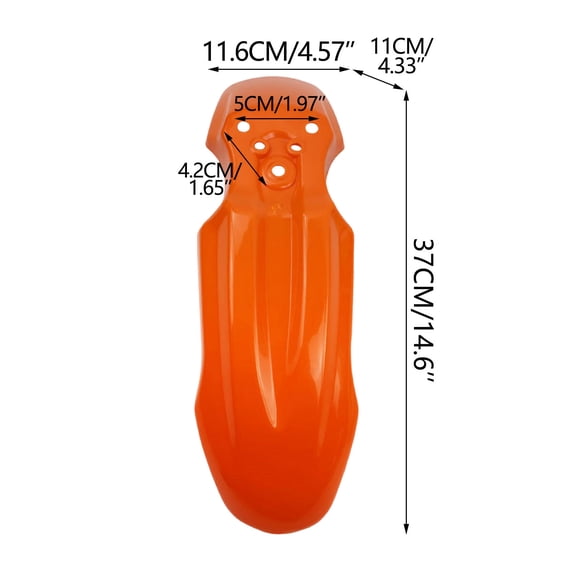Front Mudguard for CRF50 50cc Pit Bike Dirt Bike Front Replacement Plastic Motorcycle Off Road Bike Parts Direct Fit No Drilling Required