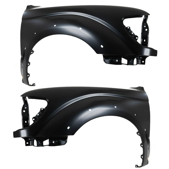 Front Fenders With mudguard provision With fender flare holes With antenna hole on passenger side for 2001-2003 Toyota Tacoma DLX 4 Cyl 2.4L