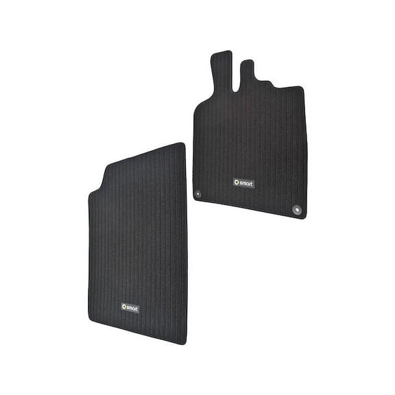 Front Floor Mat Set 2 Piece - Compatible with 2008 - 2013 Smart Fortwo 2009 2010 2011 2012